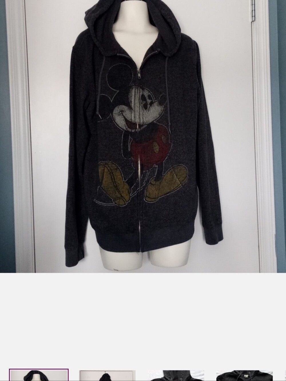 VINTAGE MICKEY MOUSE HOODIE XL